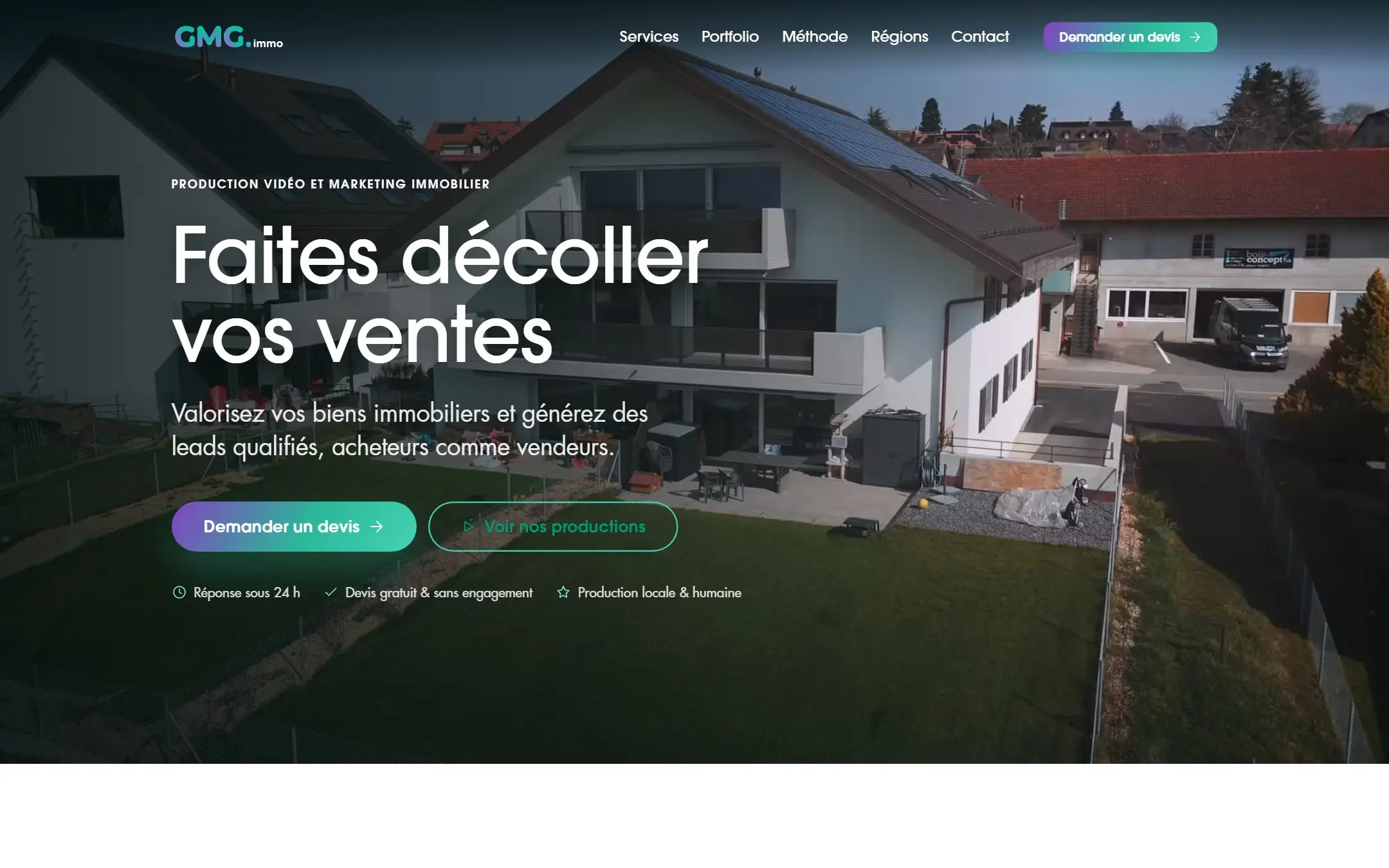 Aperçu du site gmg.immo